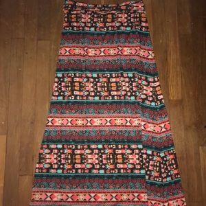 Floor length maxi skirt